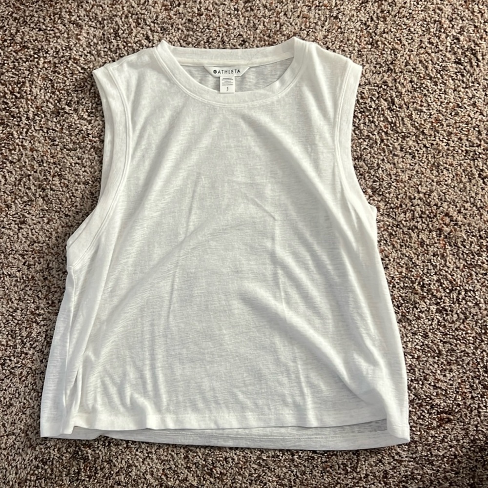 Small Athleta white tank top